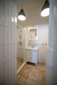 Koupelna v ubytování FAJRONT - krásny historický byt v srdci Kremnice
