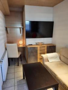 TV a/nebo společenská místnost v ubytování Gasthof Erzherzog Rainer - Zimmer und Ferienwohnung