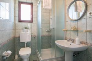 Koupelna v ubytování Apartmani Mirjana Umag