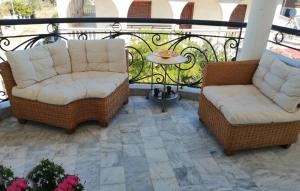 A seating area at Prime Luxury Villa beach front