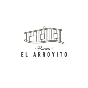 eine Zeichnung eines Hauses mit den Worten "Priester el arroyo" in der Unterkunft Puesto El Arroyito in Tunuyán