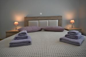 Postel nebo postele na pokoji v ubytování Tinos deluxe home