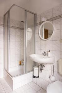 Koupelna v ubytování gemütliche Wohnung mit perfekter Anbindung