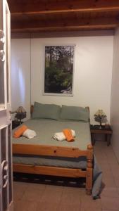 - une chambre avec un lit dans l'établissement Mini Complejo Familiar Roque, à Mina Clavero