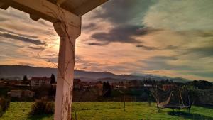 A general mountain view or a mountain view taken from the homestay
