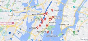 Et luftfoto af LUXURY APARTMENTS 5QUEENBED - 20 min away Manhattan