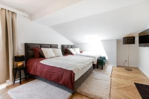 Ένα ή περισσότερα κρεβάτια σε δωμάτιο στο Hotel Sonnenalm Stuhleck