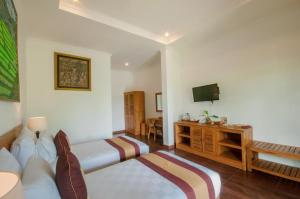 TV a/nebo společenská místnost v ubytování Uma Dawa Resort and Spa