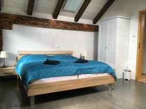 Ένα ή περισσότερα κρεβάτια σε δωμάτιο στο Chalet 1752