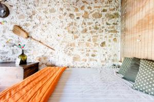 Un pat sau paturi într-o cameră la Palheirinho