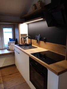 Kuchyňa alebo kuchynka v ubytovaní Apartmán Jeseníky