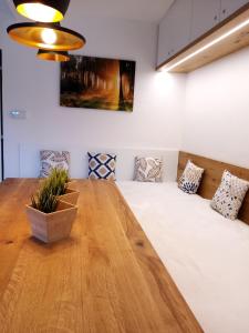 Posteľ alebo postele v izbe v ubytovaní Apartmán Jeseníky