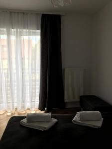Posteľ alebo postele v izbe v ubytovaní Apartamenty Julia APARTAMENTY OZONOWANE