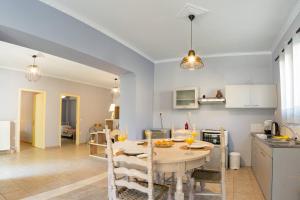 Kuchyň nebo kuchyňský kout v ubytování VILLA MOURIA