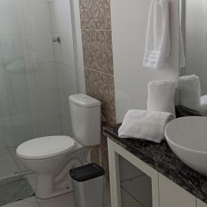 Ένα μπάνιο στο Apartamento Ingleses