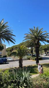 Jardín al aire libre en APPARTEMENT T2 GRUISSAN PLAGE DANS RÉSIDENCE CALME