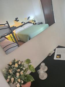 Katil atau katil-katil dalam bilik di Agriturismo L'Arco