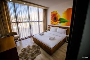 Hotel Restorant Delisia客房内的一张或多张床位