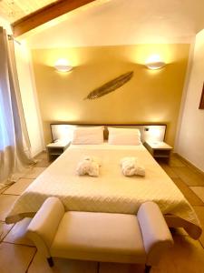 Postel nebo postele na pokoji v ubytování La Siègià Resort spa