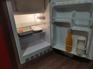 Kuchyň nebo kuchyňský kout v ubytování Minicamping und B&B Apartment Hintergarten