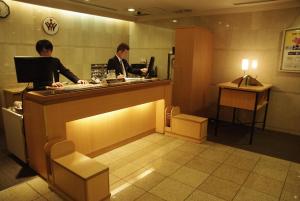 Area lobi atau resepsionis di Hida Takayama Washington Hotel Plaza