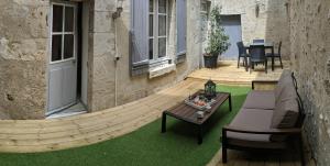 Coin salon dans l'établissement Appartement au cœur du centre ville de Blois