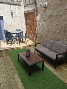 Coin salon dans l'établissement Appartement au cœur du centre ville de Blois