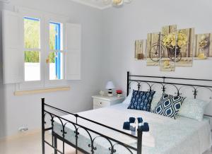 Giường trong phòng chung tại Casa Vacanze Enea