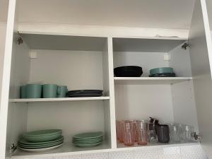 Kuchyň nebo kuchyňský kout v ubytování Apartmán Batman