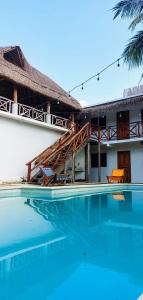 Bazén v ubytování Hotel Xa´an Bacalar nebo v jeho okolí
