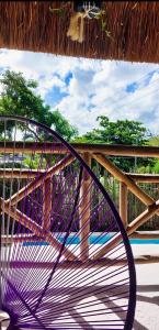 Balkón nebo terasa v ubytování Hotel Xa´an Bacalar