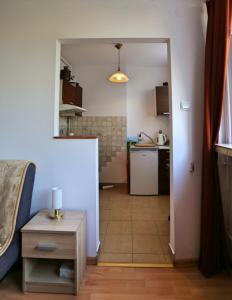 Zimmer mit Küche und Wohnzimmer in der Unterkunft apartament DaDa in Sosnowiec