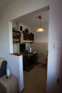 Kuchyň nebo kuchyňský kout v ubytování apartament DaDa