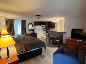 TV a/nebo společenská místnost v ubytování Ozark Inn & Suites