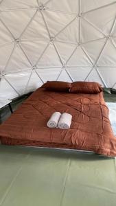 Ліжко або ліжка в номері ข้างเขาแคมป์ Khangkhao Camp