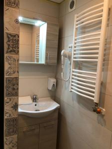 Koupelna v ubytování Mosoly Apartman