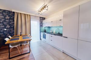 Kuchyňa alebo kuchynka v ubytovaní LAGUNA Apartament Polanica Residence 48