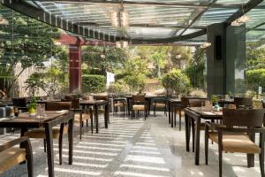 En restaurang eller annat matställe på Hi Hotel Bari
