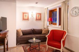 Posezení v ubytování Das Landhaus Apartments Prägant