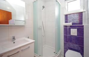 Kúpeľňa v ubytovaní Apartmani Mila Brela