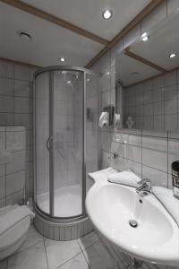 Kúpeľňa v ubytovaní Aktiv-Hotel Traube