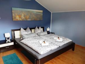 Llit o llits en una habitació de Florentiner Haus