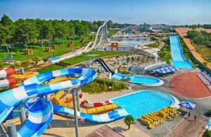 an aerial view of a water park with a water slide at Apartment Sandro in Vilanija