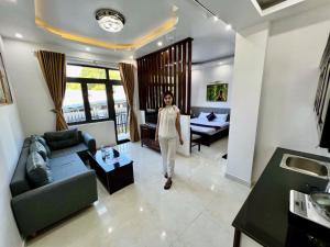 Posezení v ubytování Dương Đông Hotel