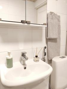 Kylpyhuone majoituspaikassa Nika Apartments