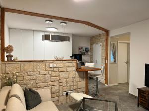Kuchyň nebo kuchyňský kout v ubytování wohnbar-Apartment