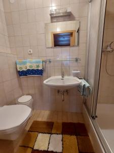 Koupelna v ubytování Ferienhaus Köck + 37 fotografií