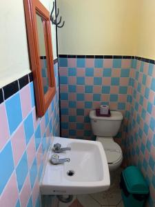 Koupelna v ubytování Hotel Clasico Colonial