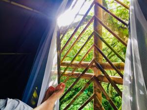 Balkón nebo terasa v ubytování Glamping El Árbol en la Casa