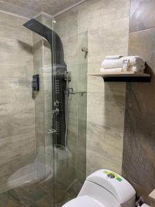 Koupelna v ubytování Hotel Casa Modelia